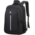 Mochila profesional negra para ordenador portátil de gran capacidad para hombres - Negro / Talla única