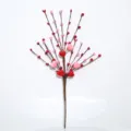 Ramo decorativo con bacche a forma di cuore rosse e rosa per decorazioni floreali - Cuore Rosso e Rosa