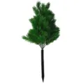Lifelike artificial green pine branch ground stake for outdoor garden and yard decoration - Style 5