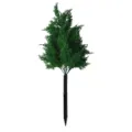 Lifelike artificial cedar plant stake for outdoor garden landscaping decoration green foliage - Style 6