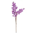 Ramo di bacche artificiali viola glitterate per decorazione natalizia fai-da-te - 3 Rami / Viola