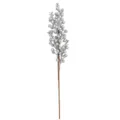 Elegante ramo di bacche artificiali glitter argento per decorazioni natalizie fai da te - 5 rami / Argento