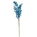 Ramo di bacche di Natale artificiali blu scintillanti per decorazioni natalizie fai da te - 5 rami / Blu