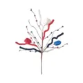 Red white and blue Independence Day patriotic berry spray pick for home party decor - Style 1