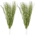 Green glitter dragon whisker decorative branches for Christmas tree ornaments set of 16 - 16 Pcs Set / Green