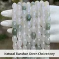 Natural Tianshan Jade oval beads strands for DIY jewelry making handicraft accessories - Seed Beads / 6x9mm (Approx 41 Pcs)