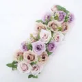 Rangée de fleurs artificielles pour arche de mariage, chemin de table roses et mauve. - H2