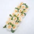 Rangee de fleurs de roses artificielles champagne pour arc de mariage decoratif style - H3