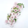 Guirlande de roses artificielles pour décoration d'arche de mariage, chemin de fleurs rose. - H4