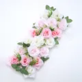 Rangée de roses artificielles pour décoration d'arche de mariage, arrangement floral. - H5