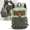 Mochila táctica de senderismo multifuncional de gran capacidad con cordón y malla - Verde