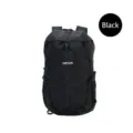Large capacity waterproof black outdoor hiking backpack for travel and sports use - Black