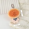 Niedlicher Brot Plüsch Schlüsselanhänger Cartoon Puppe Tasche Anhänger flauschiges Geschenk - Sesambrot