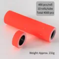 Rollo de etiquetas de precio adhesivas naranja flúor para comercio, set de 4000 uds - 4000 Sheets Pack / Rojo Naranja Fluorescente