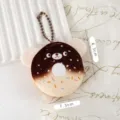 Süßer Donut Bär Plüsch Schlüsselanhänger Anhänger, weiche Stofftier Tasche Deko Geschenk. - Bären-Donut