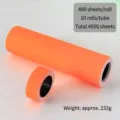 4000 etiquetas de precio adhesivas naranja fluorescente para comercio - 4000 Sheets Pack / Naranja Neón