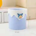 Niedlicher Eiscreme Stiftehalter Desktop Organizer süße Cartoon Briefpapier Eimer blau - Einzelnes Muster / Blau