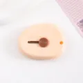 Schattig mini hobbymes waterdruppel intrekbaar draagbaar papier snijder briefopener voor school. - Melkgeel (bulk)