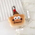 Süßes Brot Plüsch Schlüsselanhänger niedliche Cartoon Stofftier Tasche Anhänger 6.5cm - Hutbrot