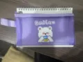 Estuche de malla morada lindo oso de dibujos animados bolsa de almacenamiento portátil - Oso Foto (Pequeño) / 19cmx11.6cm