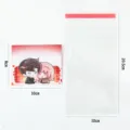 Cute anime couple printed header card and transparent self-adhesive plastic bag packaging set - 情侣A款(卡头+包装袋)