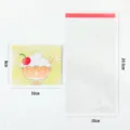 Cute cartoon ice cream card backing and clear plastic self-adhesive bag 10x20.5cm size - 圣代款(卡头+包装袋)