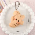 Cute ginger plush keychain vegetable stuffed doll bag charm fluffy cartoon pendant - Ginger