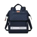 Große Kapazität Wickelrucksack multifunktional tragbare Mama Tasche Baby Reise Rucksack - L / Blau