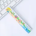 Jolie règle plate en plastique 15cm avec motif de plage dessin animé pour les étudiants - Style Aventure Sur l'Île