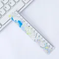 Jolie règle droite en plastique 15cm avec design gaufré d'animaux, outil de dessin d'étudiant. - Style Mouton Moelleux du Nid d'Étoiles