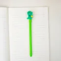 Cute green cartoon dinosaur gel pen featuring a lightweight 6g design and 16.7cm length - Dinosaur Style