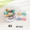 Paquete de 48 clips metálicos de colores Morandi de 2,5 cm de ancho para oficina - 2.5cm (48 Piezas/Caja) / Color Morandi