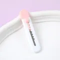 Compact pink and white mini utility knife for student journaling and box opening - OPP Bag / Pink White