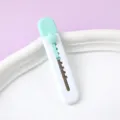 Cute mint green mini utility knife for unboxing and stationery - OPP Bag / Blue & White