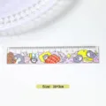 Règle de 15 cm en acrylique avec mignons motifs de pingouins pour écoliers et bureau - Sleeping Penguin / 15cm