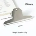 Επαγγελματικό μεταλλικό κλιπ 160mm από ανοξείδωτο χάλυβα για γραφείο και σνακ - Κλιπ 160mm