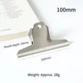 Μεγάλο κλιπ βουνού 100mm από ανοξείδωτο χάλυβα για έγγραφα γραφείου και λογαριασμούς - Κλιπ 100mm