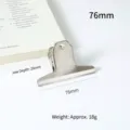 76mm stainless steel bulldog binder clip for office documents and snack sealing - 76mm Clip