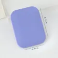 Macaron folding pocket mirror portable small cosmetic mirror purple compact 8.3x6.4cm - Purple