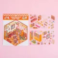 Pegatinas de escenas de tiendas 3D en miniatura para proyectos creativos de bricolaje y manualidades - Casa de Supermercado