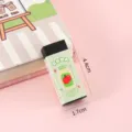 Borrador creativo de dibujos animados con diseño de manzana, papelería escolar 4.4x1.7cm. - Manzana Verde