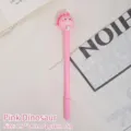 Adorable pink cartoon dinosaur gel pen for students, measuring 2.7x18cm and 15g - Pink Dinosaur