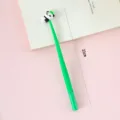 Lindo bolígrafo de gel de panda creativo en verde con marca de 21cm - Panda Estilo A / 0.5mm