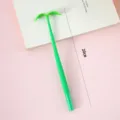 Creative green sprout-shaped gel pen with 20cm dimension for school and office stationery - Tender Buds / 0.5mm