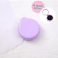 Portable foldable purple air cushion hair brush with built-in mirror for daily use. - Minimalist Cushion Hairbrush - Lavender Purple (OPP Bag)