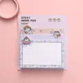 Lindo bloc de notas adhesivo de tres capas con patrones de pingüinos de dibujos animados - Pingüino/Bloc de Notas Lindo