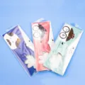 Schüler Schreibwaren Lineal Set mit Cartoon Beutel transparente Zeichenwerkzeuge Geometrie - Cartoon-Tier-Stil / 4-teiliges Set