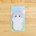 Lindas notas adhesivas con forma de gato gris y blanco para uso escolar diario - Forma de Gato / 30 Piezas/Paquete / Ídolo Gato