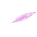 Decorative pink glitter hollowed-out leaf ornament for Christmas tree and festive gifts - Purple