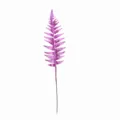 Pink glitter fern leaf branch artificial Christmas tree decoration 33cm floral pick decor - Purple